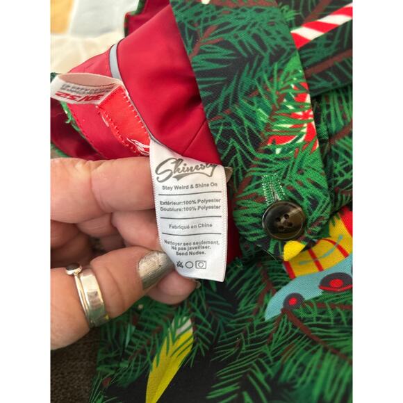 Shinestry The Christmas Tree Camo Men's 30/32 Novelty Christmas Pants Ugly NWOT - Picture 10 of 11